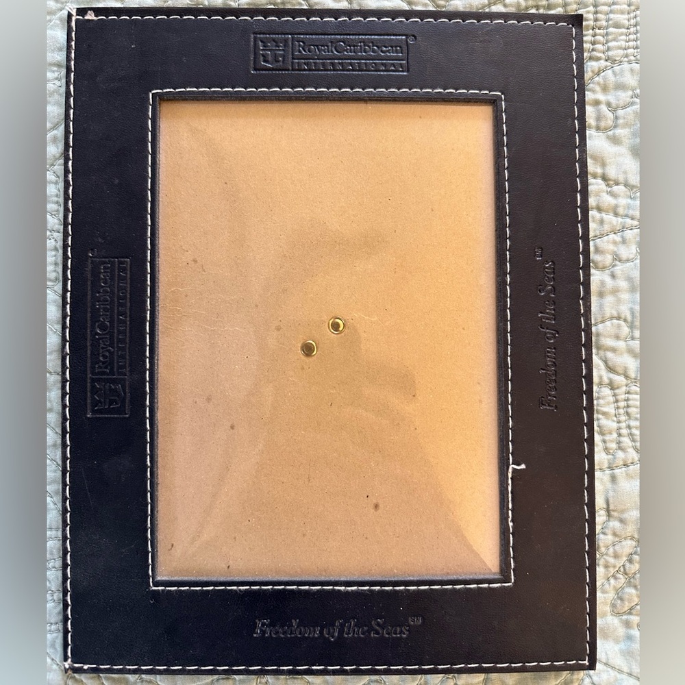 Royal Caribbean Cruise Line Picture Frame Freedom of the Seas Leather 8x10